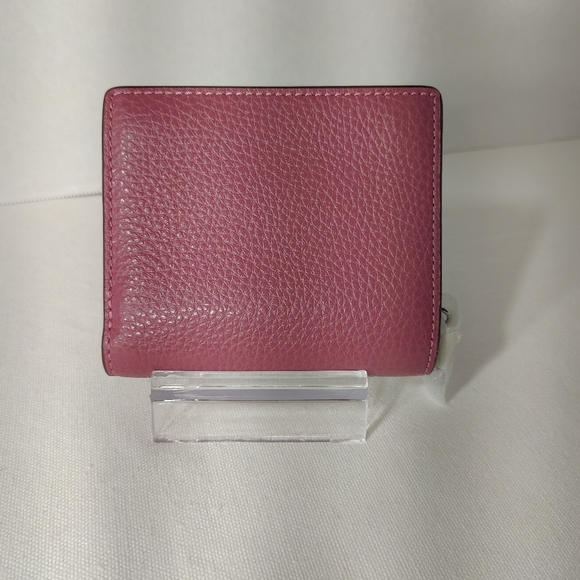COACH Pink Leather Compact Wallet - Picture 2 of 11